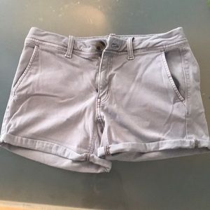 American Eagle Stretch Denim Shorts Grey